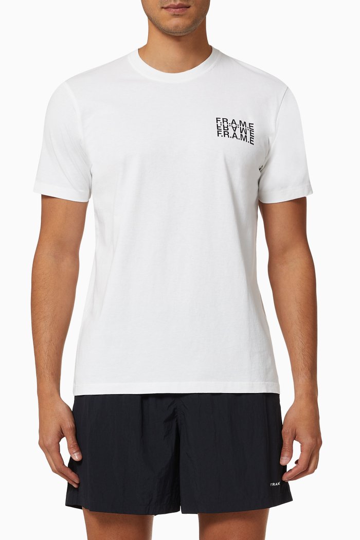 

Graphic T-shirt in Cotton, White