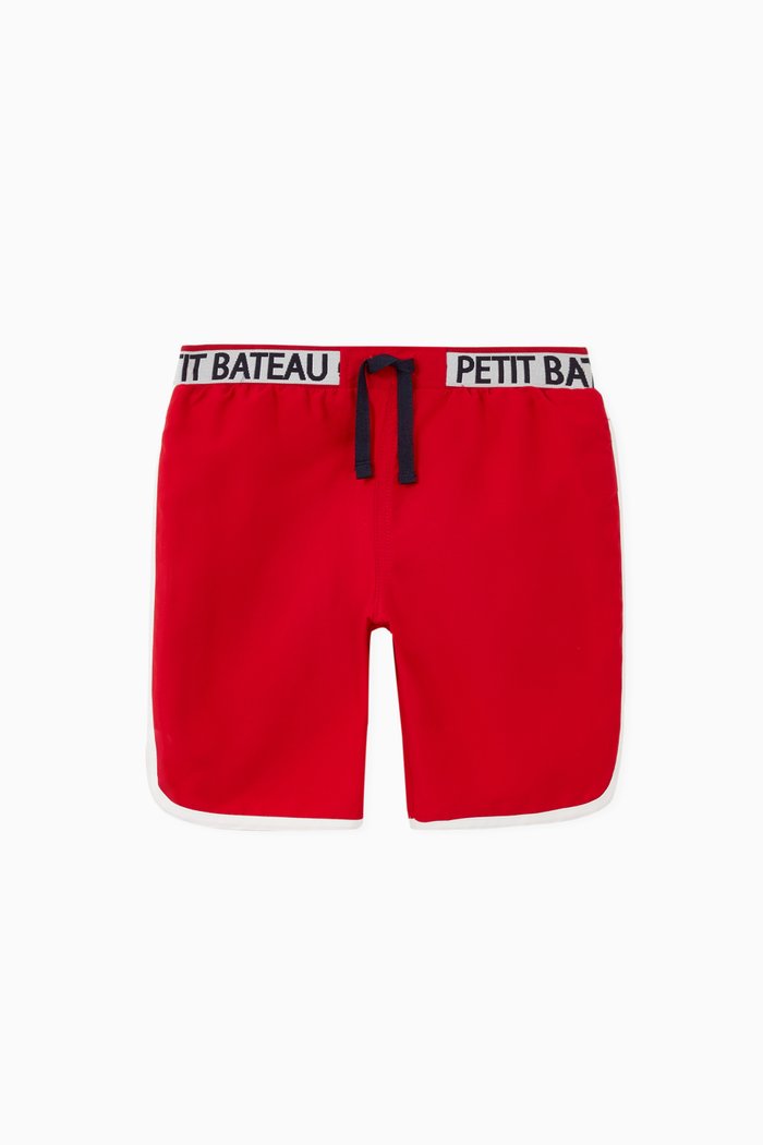 

Swimming Trunks in Recycled Polyester, Red