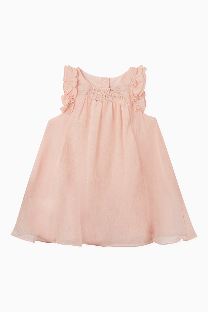 

Sequins Dress in Crepe, Pink