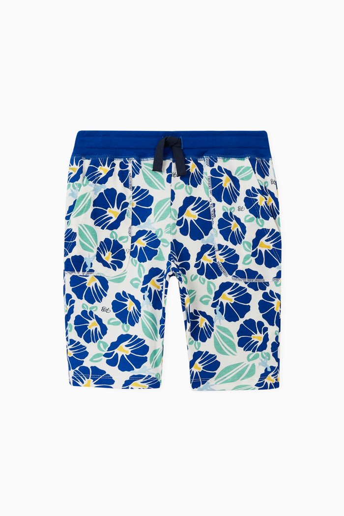 

Printed Bermuda Shorts in Cotton, Multicolour