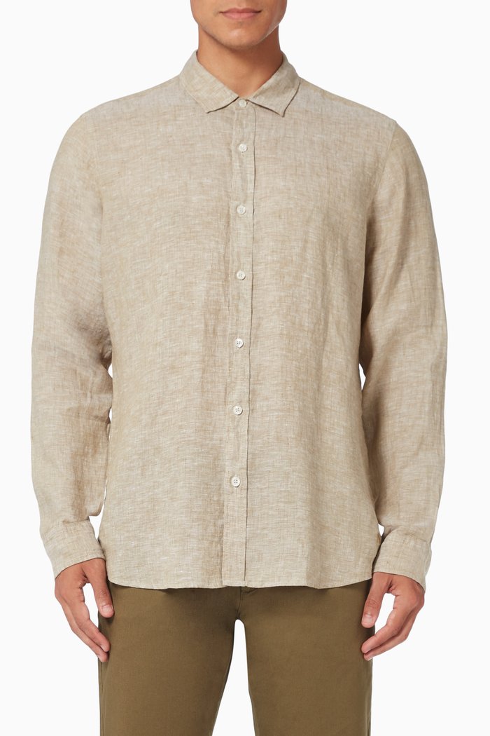 

Toronto Casual Shirt in Linen, Green