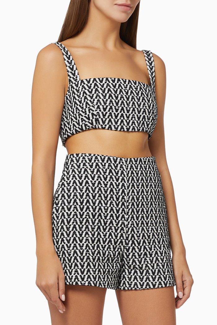 

Bralette in Valentino Optical Bouclé, Black
