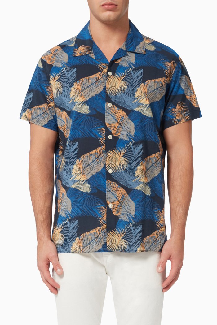

Resort Shirt in Cotton-Tencel™ Modal, Blue
