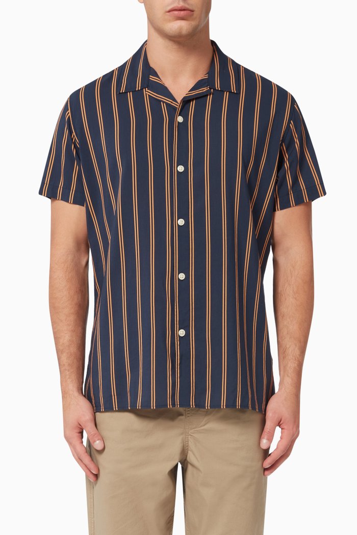 

Resort Shirt in Cotton-Tencel™ Modal, Blue