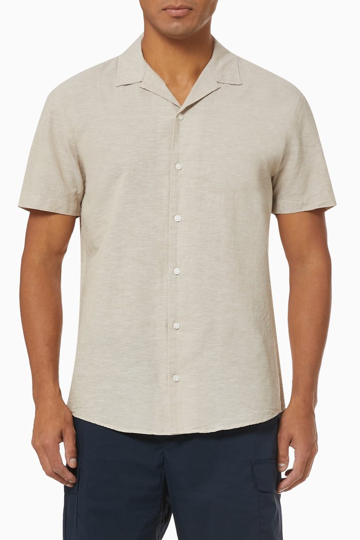 

Resort Shirt in Linen, Neutral