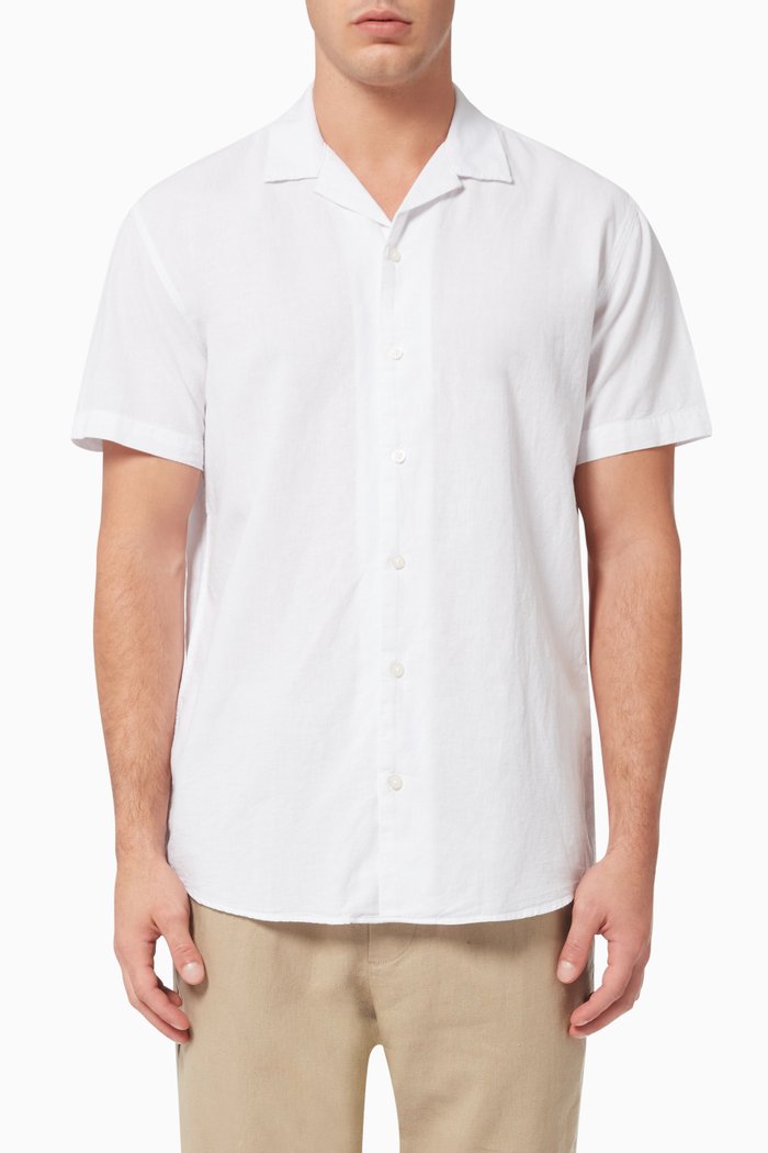 

Resort Shirt in Linen, White