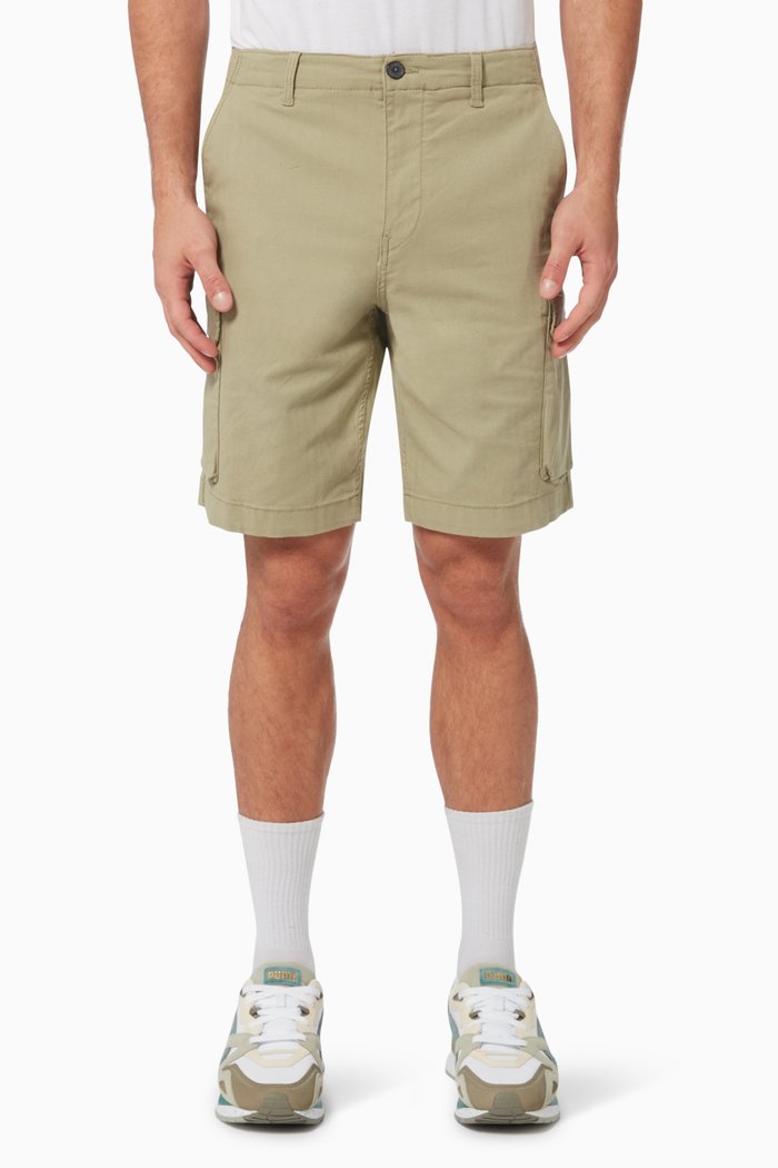 

Cargo Shorts in Organic Cotton, Green