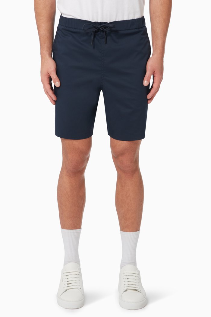 

Stretch Drawstring Shorts in Organic Cotton, Blue