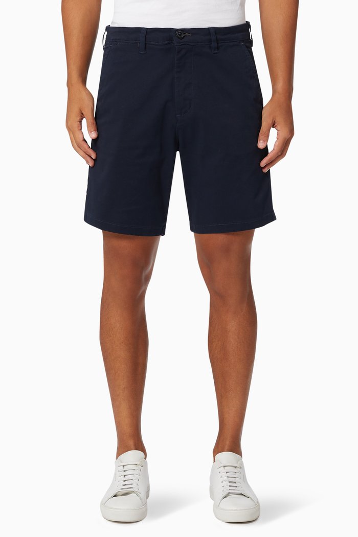 

Stretch Chino Shorts in Organic Cotton, Blue