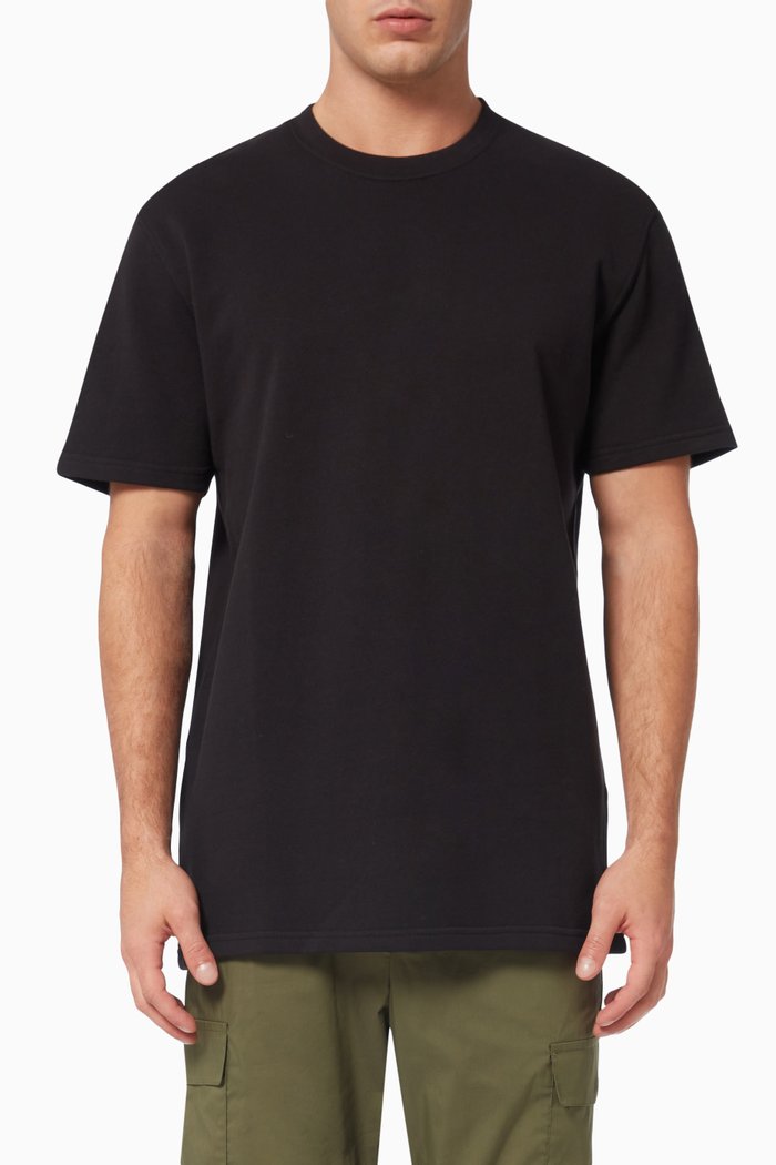 

Sweat T-shirt in Organic Cotton, Black