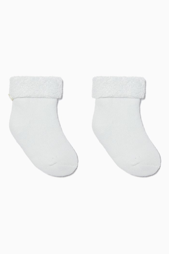 

Bouclé Socks in Cotton, Blue