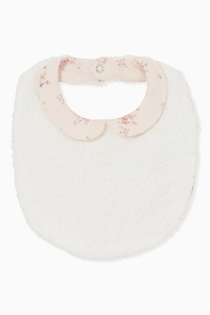 

Rose Bib in Cotton, White