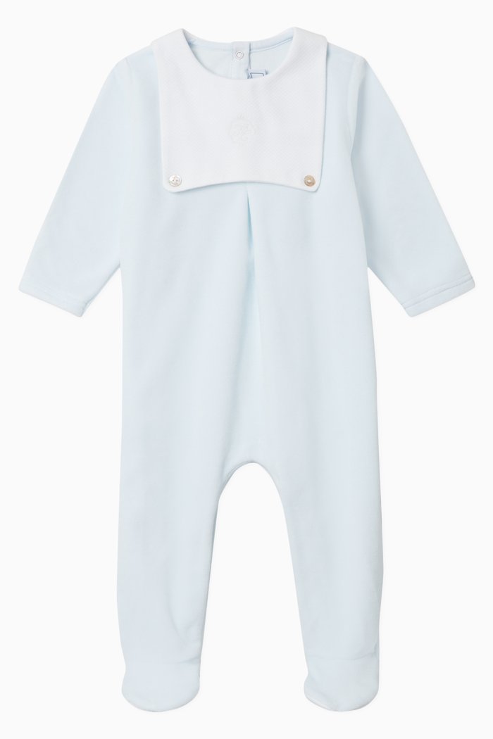 Printed Pyjamas in Cotton, Blue