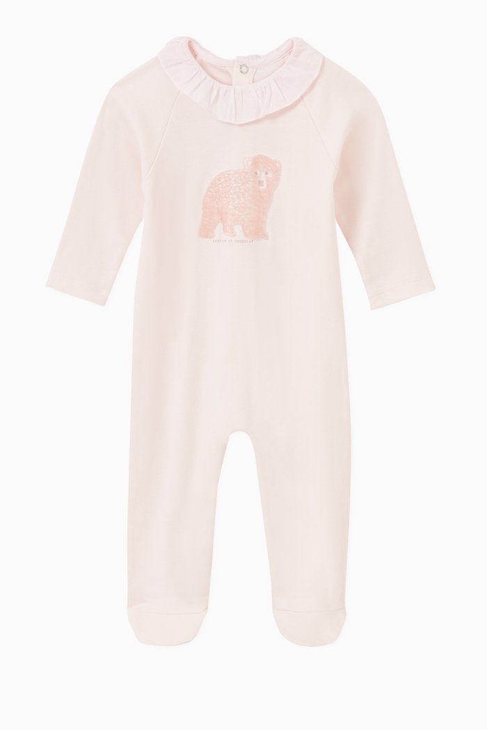 

Bear Pajama in Cotton, Pink