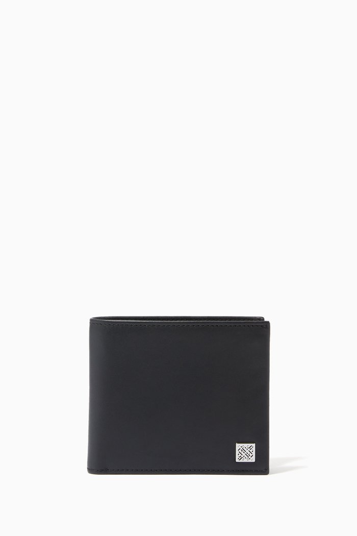 

Losate Bi-Fold Wallet in Leather, Black
