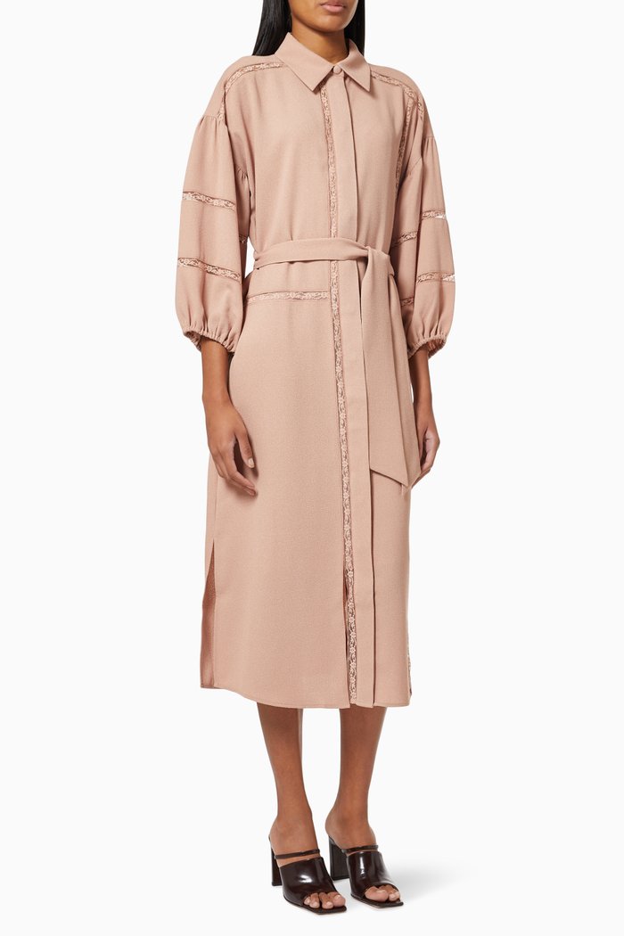 

Gracielle Dress in Crepe, Neutral