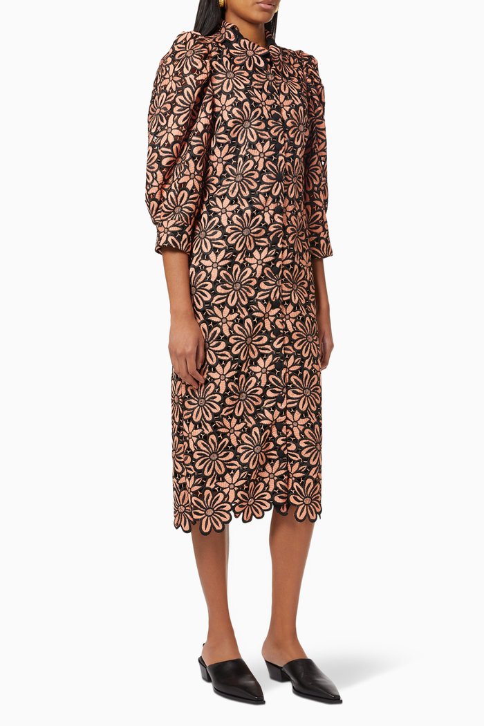 

Barbara Dress in Floral Lace, Multicolour