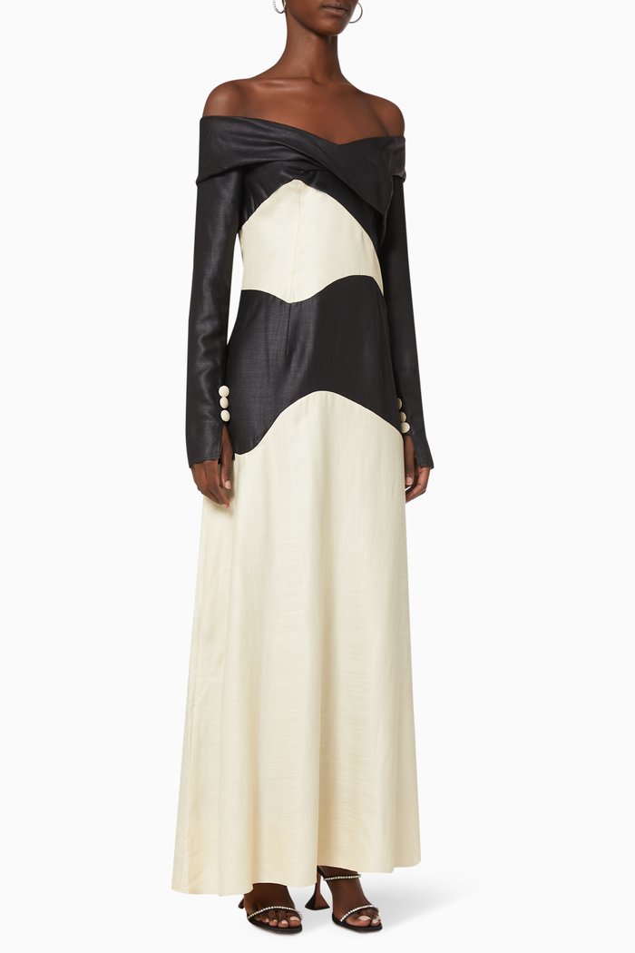 

Absence de Logique Dress in Linen, Black