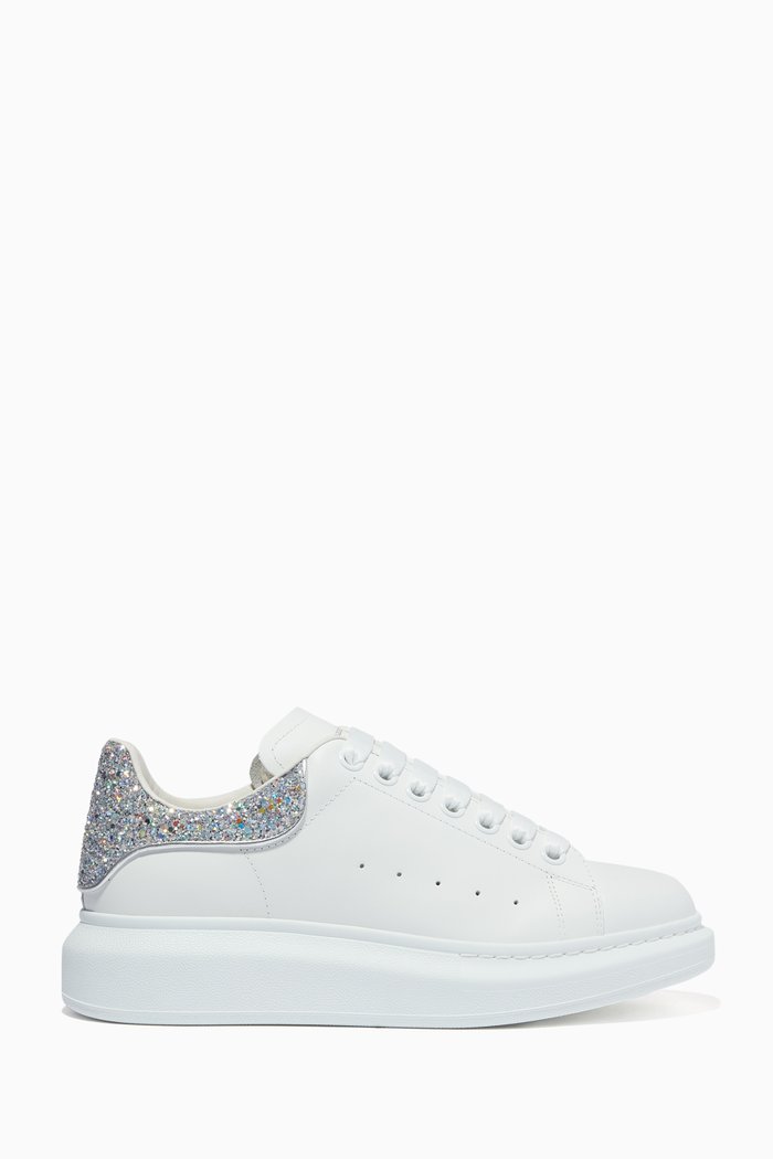 

Oversized Sneakers in Leather, White