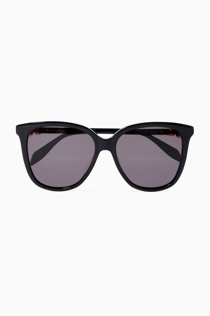 

Skull Droplets Sunglasses in Acetate, White