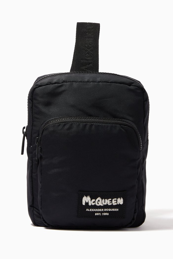

McQueen Tag Crossbody Camera Bag in Polyfaille, Undefined