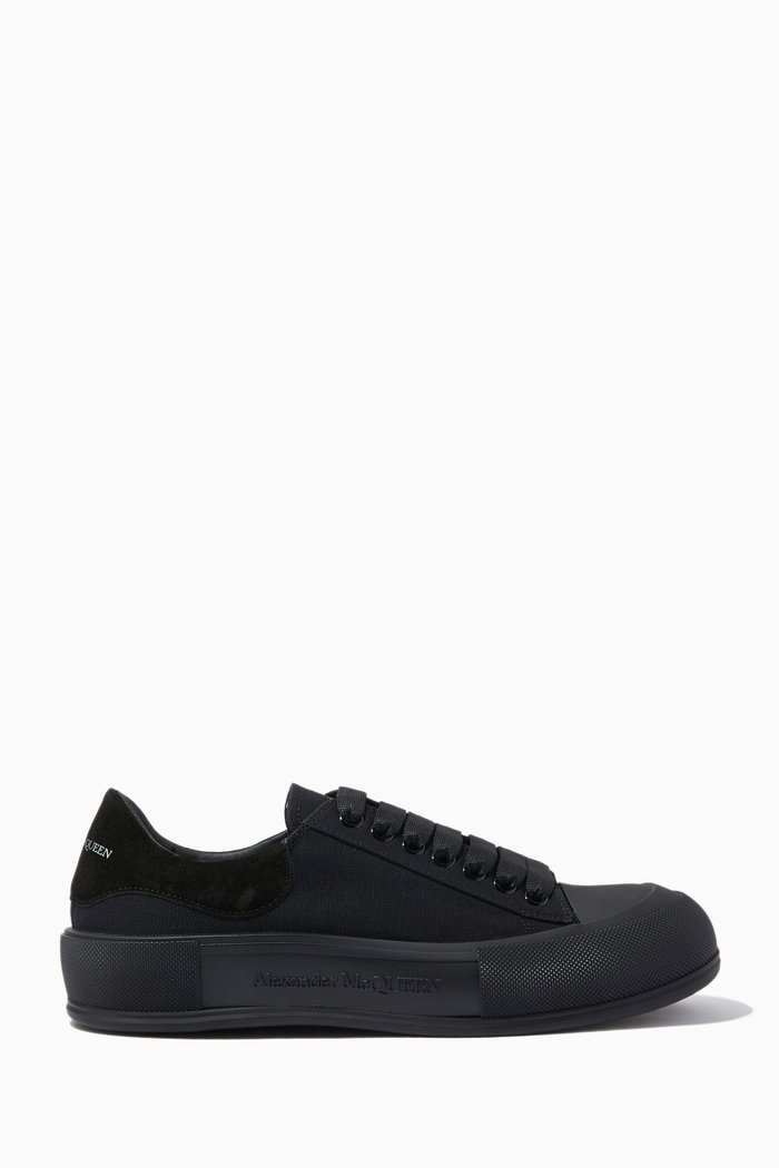 

Deck Plimsoll Sneakers, Black