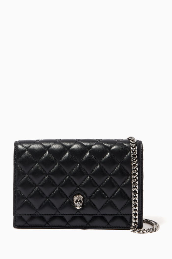 

Small Skull Bag in Quilted Nappa, Black