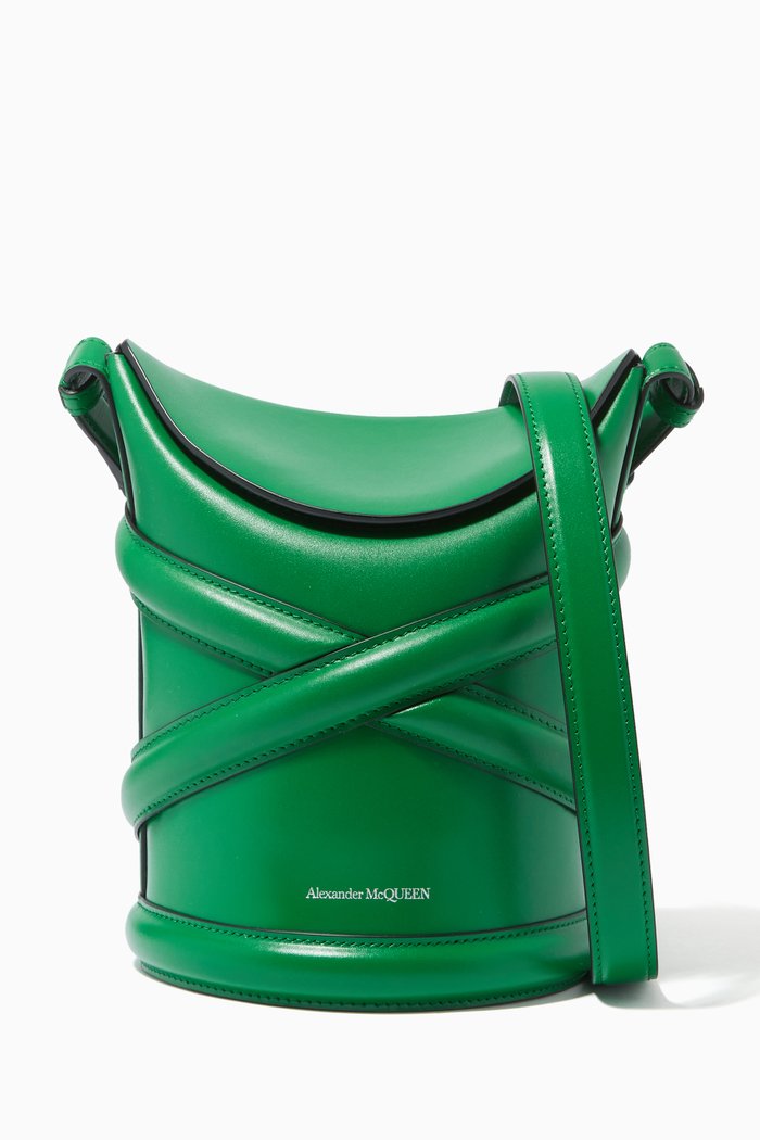 The Curve Bag in Leather, Green
