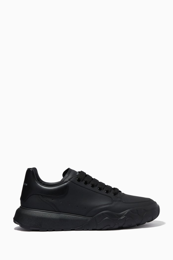 

Court Sneakers in Leather, Black