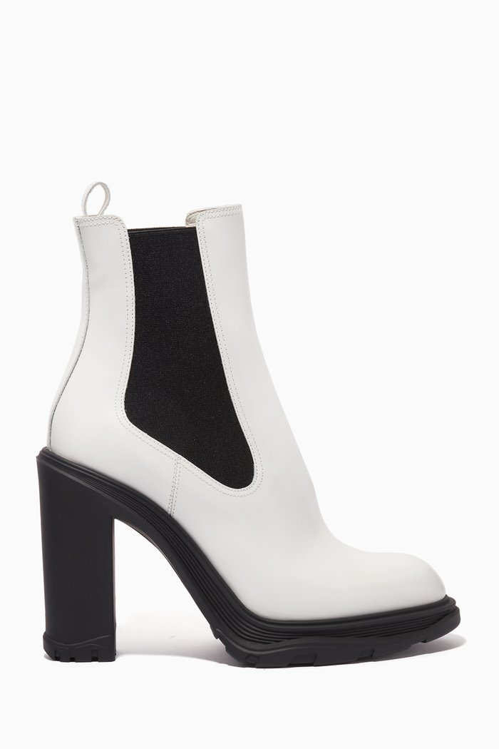 

120 Ankle Boots in Leather, Black