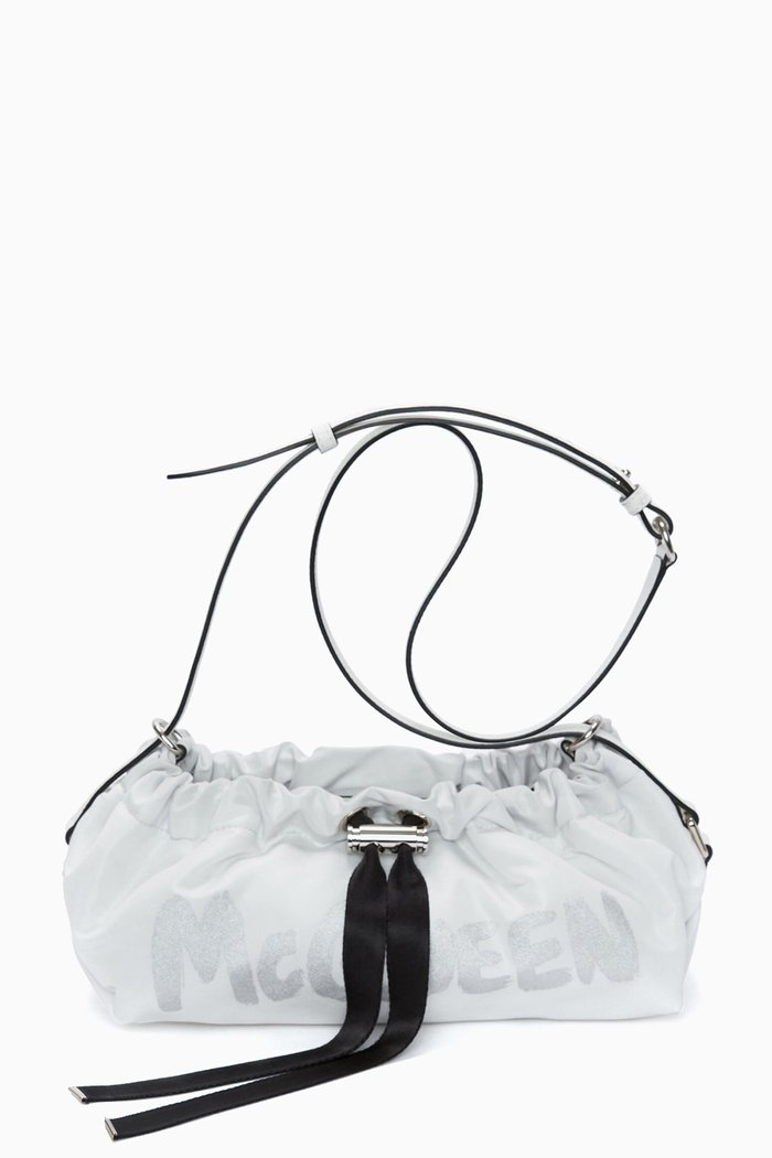 

The Mini Bundle Bag in Recycled Polyfaille, White