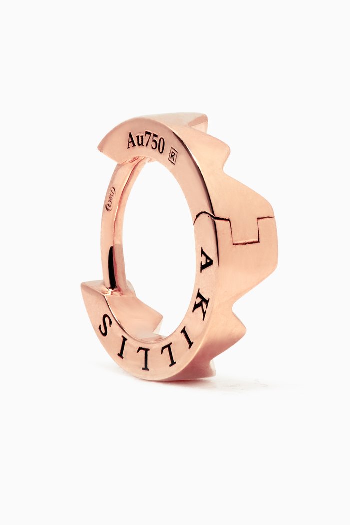 

Capture Light Mini Hoop Right Earring in 18kt Rose Gold