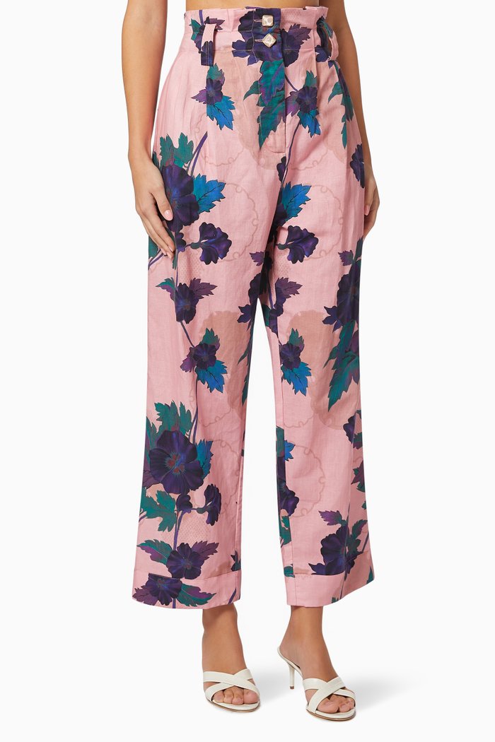 

Anya Pants in Silk, Pink