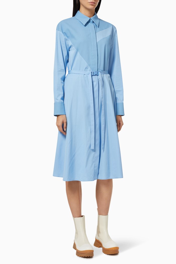 

Mia Dress in Organic Cotton, Blue