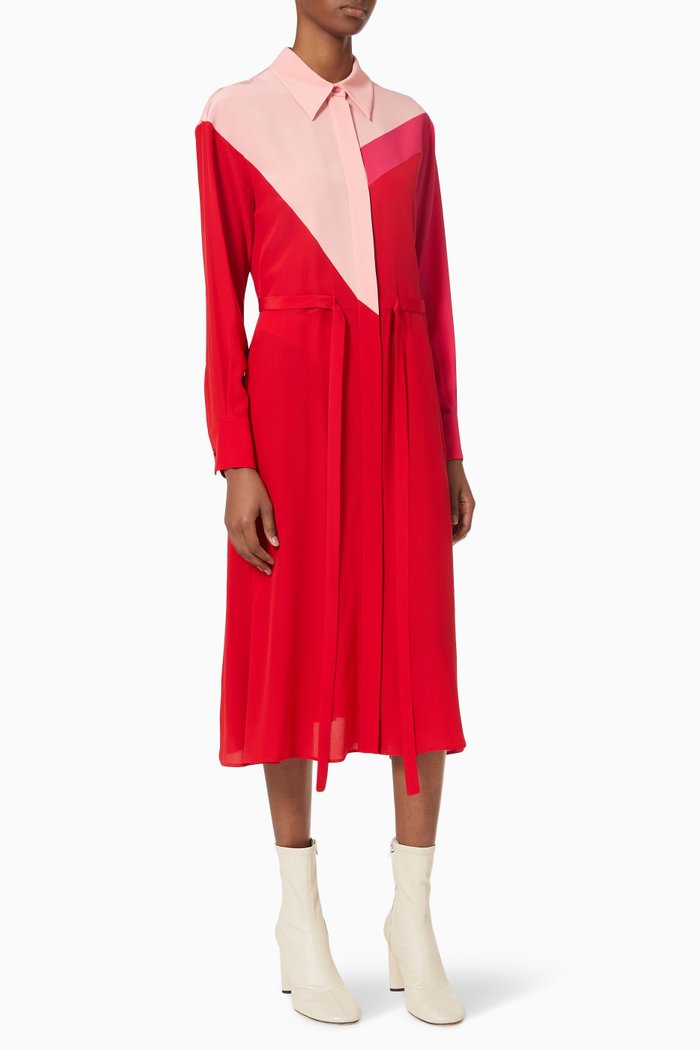 

Mia Dress in Silk, Red