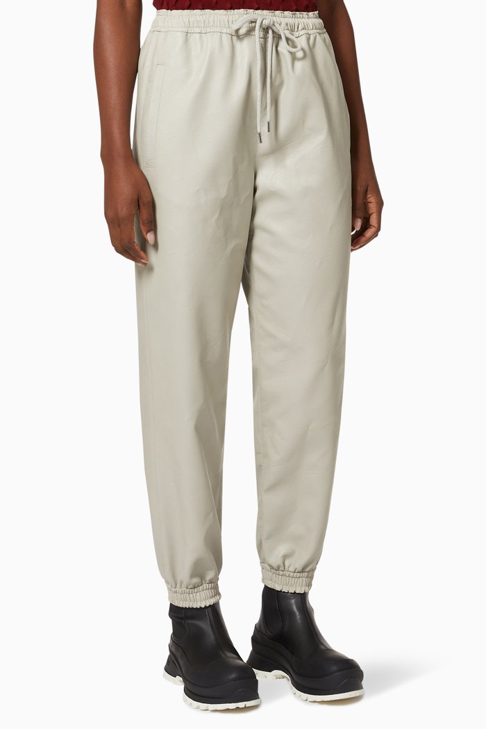 

Kira Trousers in Sustainable Alter Leather, Grey