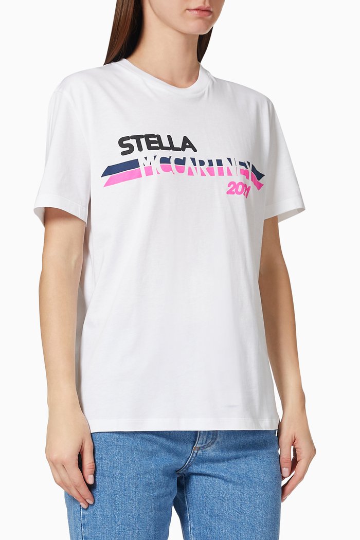 

Stella McCartney 2021 Logo T-Shirt in Organic Cotton, White