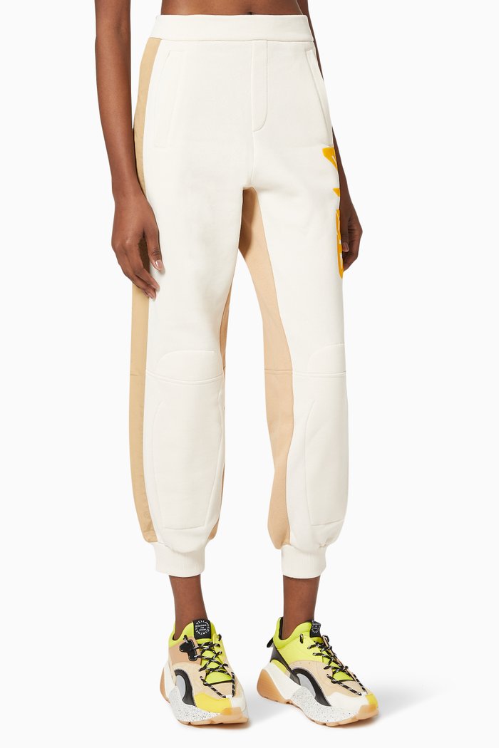 

Stella McCartney Logo Tracksuit Pants in Organic Cotton, White