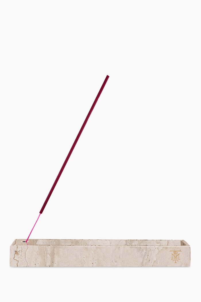 

Incense Stick Holder in Travertine Marble, Multicolour