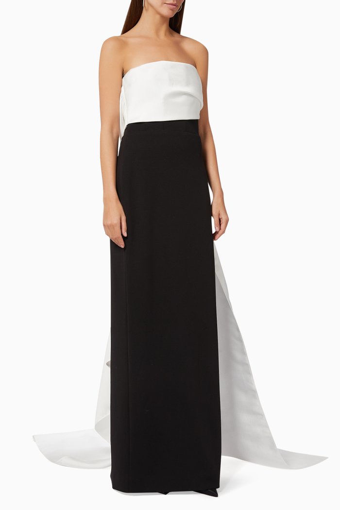 

Kinsley Maxi Dress in Twill, Black
