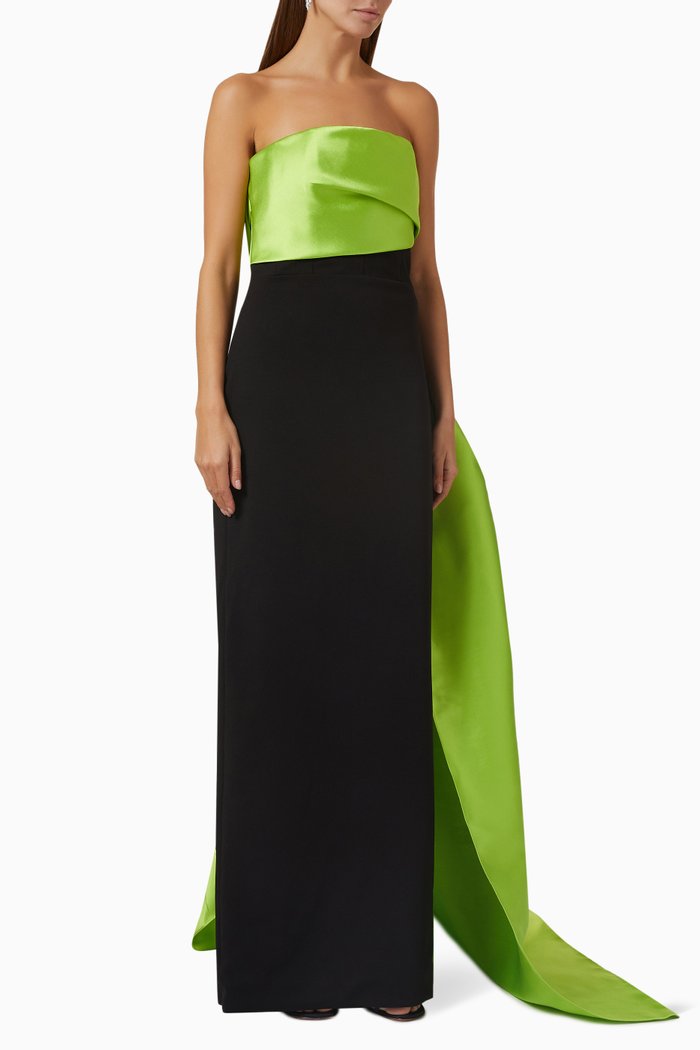 

Kinsley Maxi Dress in Twill, Green