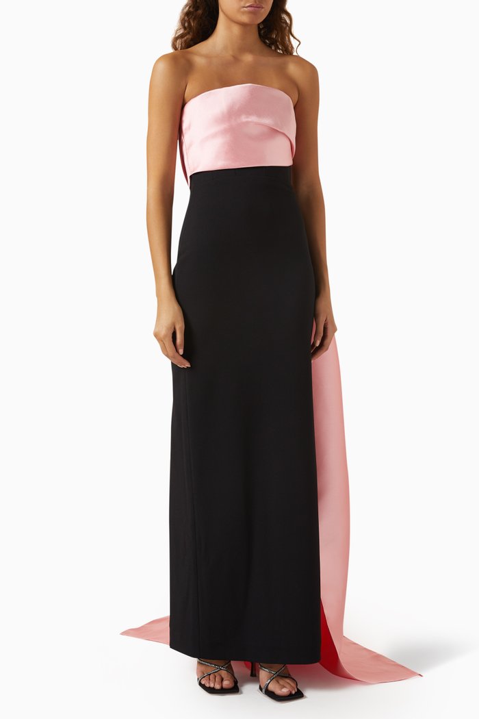 

Kinsley Maxi Dress in Twill, Pink
