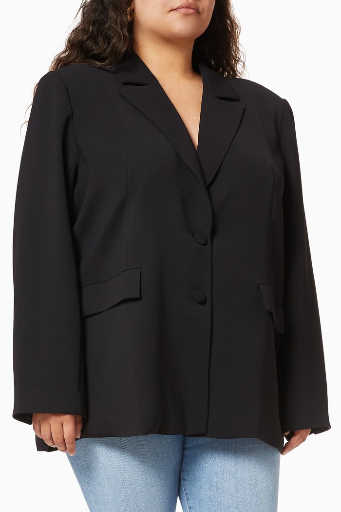 

Draped Everyday Blazer, Black