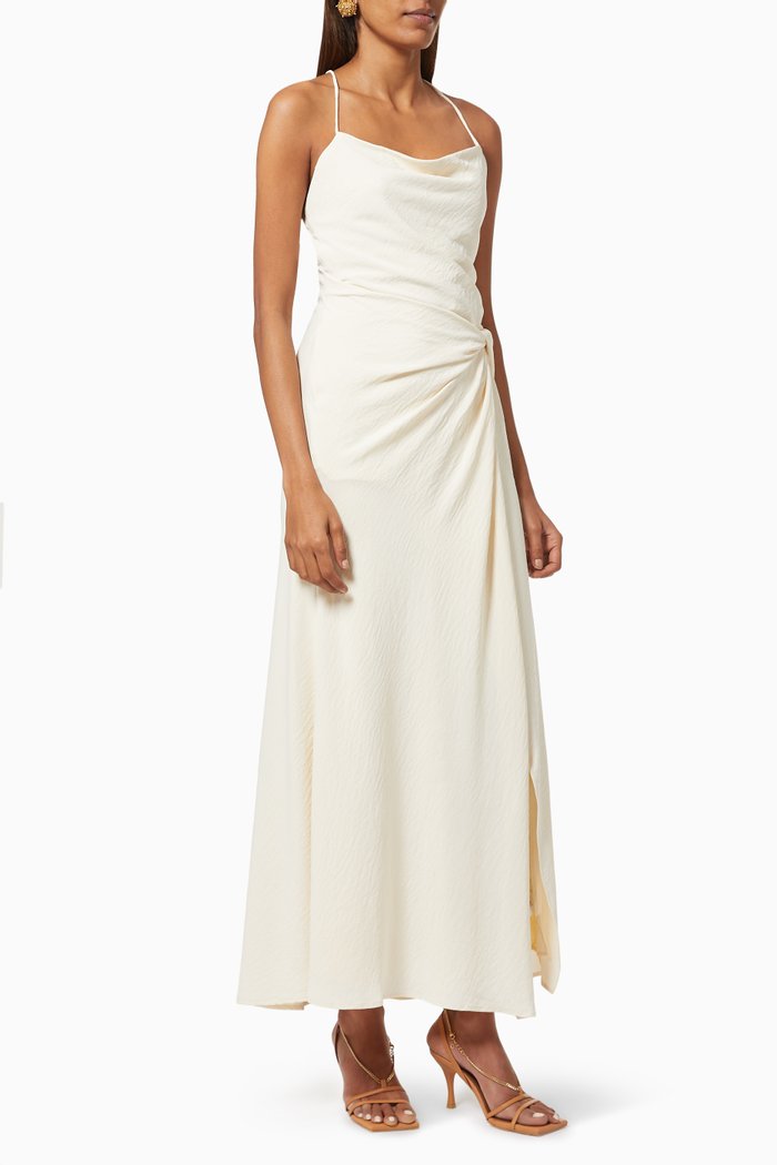 

Marielle Dress in Crepe, Neutral