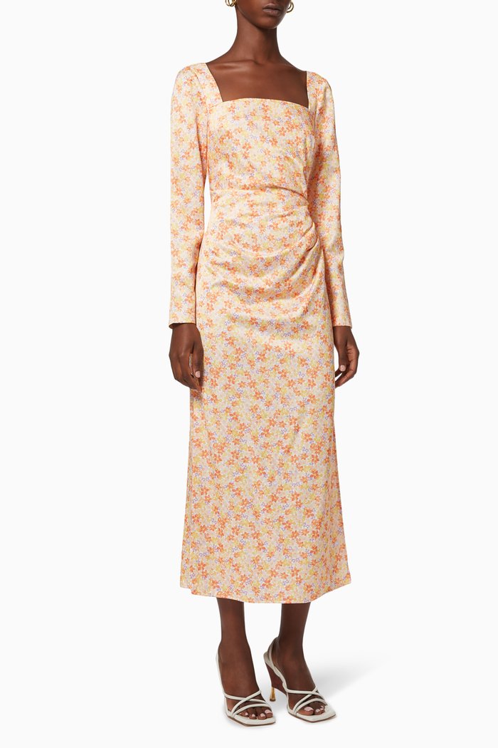 

Amour Dress in Floral Viscose, Multicolour
