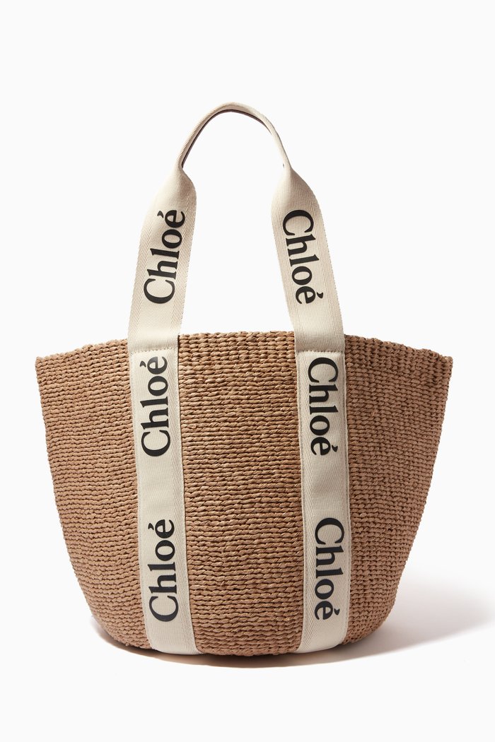 

x Mifuko Large Woody Basket in Fair Trade Paper, White