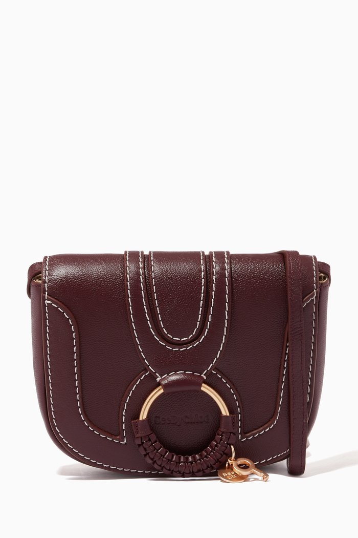 

Hana Mini Shoulder Bag in Goatskin, Purple