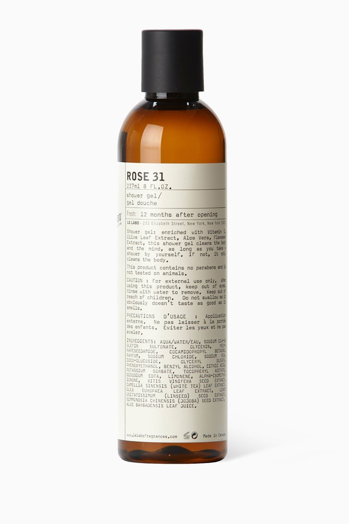 Rose 31 Shower Gel, 237ml, Colourless