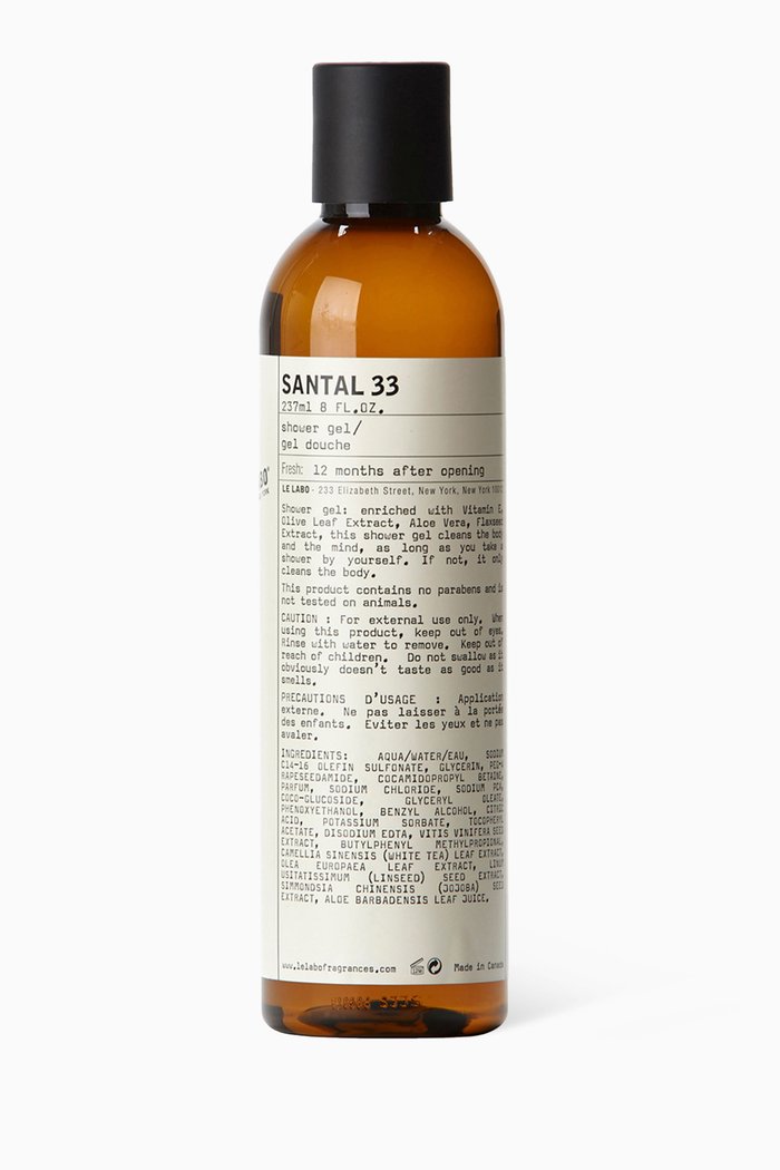 

Santal 33 Shower Gel, 237ml, Colourless