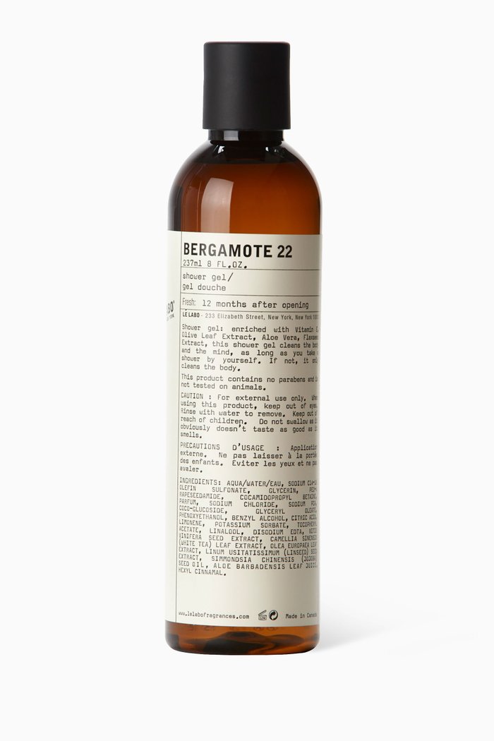 

Bergamote 22 Shower Gel, 237ml, Multicolour